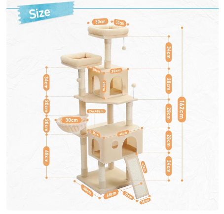 Cat Tree Tower with Scratching Posts Large Cat Scratcher Cat Condo Cat Accessories Pet Beds and Furniture Cat Toys (Random color) - Amado Deals - wholesale and distributors with free shipping in United States Cat Tree Tower with Scratching Posts Large Cat Scratcher Cat Condo Cat Accessories Pet Beds and Furniture Cat Toys (Random color) - Amado Deals - wholesale and distributors with free shipping in United States